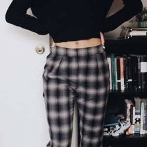 ASOS plaid grey pants
